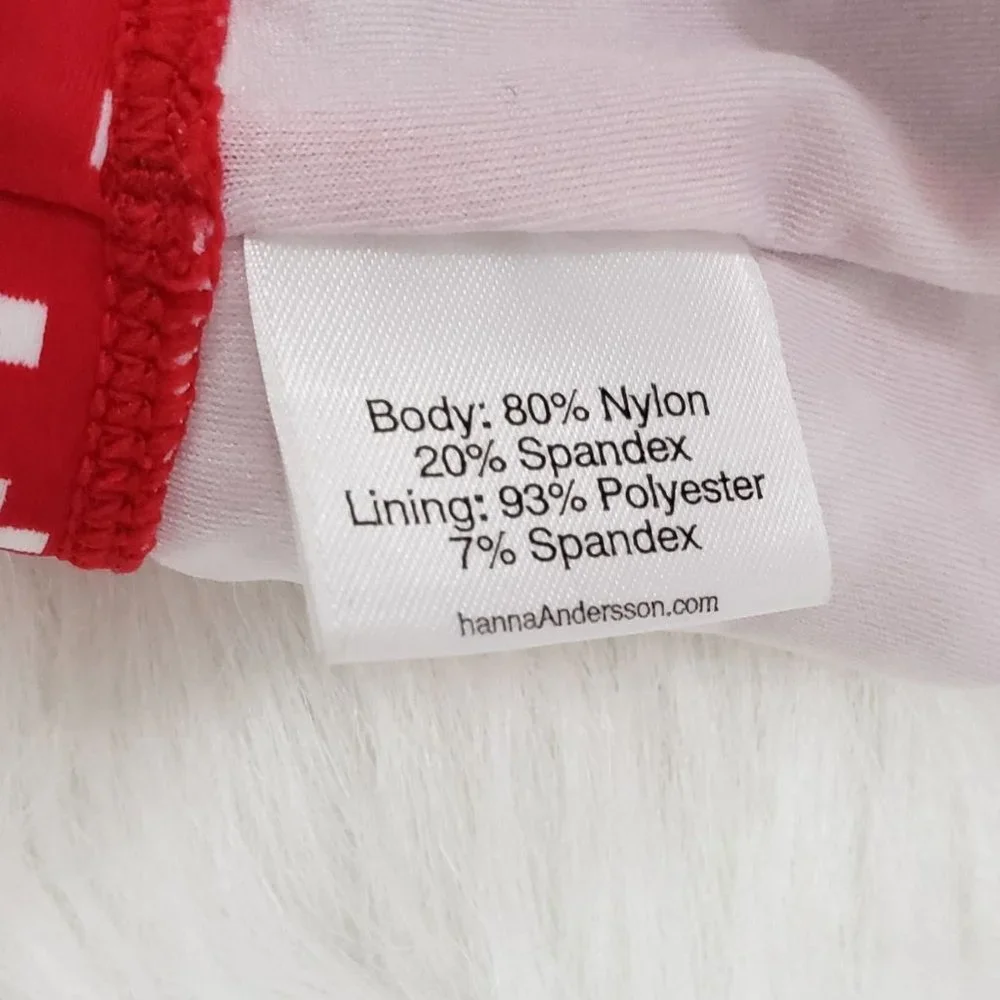 hanna Anderson Crisscross Back‎ Tankini Swim Top girls size 10 / 140